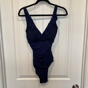 Lauren Ralph Lauren Navy One Piece Swimsuit NWOT